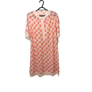 Vintage 1980s Swiss Hanro Lace Nightgown: Floral Romantic Slip - Size 44